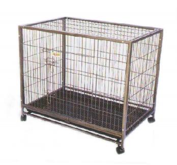 SINGLE FLOOR PIPE FRAME LARGE DOG CAGE 36 INCH  